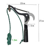 1PC High-Altitude Extension Lopper Branch Scissors Extendable Fruit Tree Pruning Saw Cutter Garden Trimmer Tool With Rope