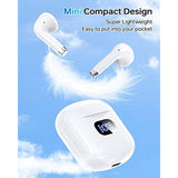 Wireless Earbuds IPX5 Waterproof Stereo In-Ear Earphones 35Hrs Playtime Fit For Sports Workout Gaming White