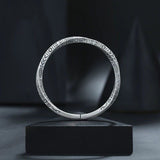 Totem Silver Bracelet 999 Pure Silver Retro Solid Men And Women Couple Bracelet Archaic And Simple Thai Silver Mobius