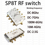 SP8T RF switch DC-8Ghz Electronic Swit Control Microwave Signal Channel Switching Single blade eight throw F/ Radio Amplifier