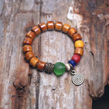Retro Ethnic Style Smoked Beef Bone Bracelet