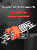 9Pcs Torx Wrench Kits Allen Hexagon Hex Head Spanner Keys Set Double End L Type Star Screwdriver Hand Repair Tools