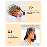 Electronic Head Adjustable Silicone Intelligent Musical Sound Red Ray Decompression Claw Scalp Vibration Massager