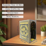 DIY Book Nook Kit - DIY Dollhouse Booknook Kit for Bookshelf Insert Decor Alley. Bookends Model Build Creativity Kit (Magic Pht).