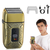 2024 New Resuxi LK-3305 All-metal Electric Usb Shaver Men's Household Razor Hair Trimmer Barber Shop Accessories
