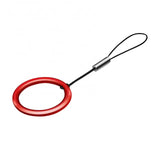 Universal Detachable Mobile Phone Case Finger Metal Ring Loop Hand Wrist Lanyard Strap Hanging Rope Keychains Anti-lost Straps