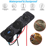 Prewired 3 In 1 Cigarette Lighter Quick Charge 3.0 QC3.0 Dual USB Socket Voltmeter Toggle Switch for Marine Boat Truck RV