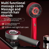 3 Modes Electric Vibration Comb Red Light Therapy Hair Growth Massage Scalp Brush Oil Liquid Applicator Head Massager