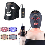 Therapy 4 Color Light Red Blue Facial Skin Rejuvenation Rechargeable Home Use LED Mask Face Beauty Care