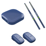 Set Portable Electronic Virtual Air Drum Drumstic Pedals Professional Gift for Adults Kids