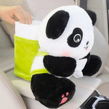 Tissue Boxes Cartoon Panda Plush Bins Cute Interior Trash Car Bucket Female Umbrell Phone Storage Box