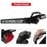 Strong Storm Deciduous Dust Blower Leaf Blowers with Speed Control Switch for Patio Yard Sidewalk