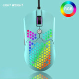 2024Wired Gaming 7 Buttons RGB Light Cellular Optical USB Mouse Game Mice For PC Computer Laptop accessorie