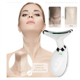 KKS skin tightening facial lift neck lift beauty device 3 colors led photon therapy face and neck lifting massager