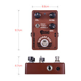 Dolamo D-11 Vintage Effect Pedal with Volume Filter and Distortion Controls Bypass Design for Electric Guitar
