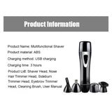 Women's multifunction Usb Rechargeable private part shaver