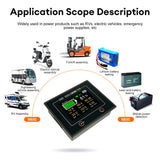 10-100V 50A 100A 200A 300A 400A Bidirectional Current Detection Coulomb Meter 3.5-inch Touch Screen Battery Level Indicator