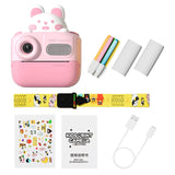 48MP Instant Digital 1080P Child Selfie Camera Toy 2 Inch IPS Screen Gifts for Girls Boys Birthday Holiday Travel