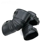 Bicycle Warm Kneepad Bike Riding Pads Windproof Winter Outdoor Cycg Knee Protector PU Leather Waterproof