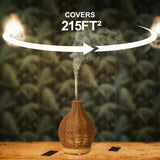 1pc aroma diffuser, Rattan Look Essential Oil Diffuser with Waterless Auto Shut-off Protection for Aromatherapy and Humidification