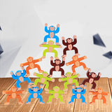 Wooden Stacking Game Building Monkeys Interlock Balancing Blocks Best Gifts For Childrens Toddler Toy