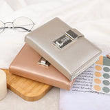 Code Diary With Lock PU Notepad Agenda Planner Handmade Handaccount Book Journal Travel Notebook