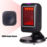 MP6300Y 1D/2D/QR Omnidirectional Barcode Scanner USB Wired Bar Code Reader CMOS Image Hand-Free for Supermarket Bootore Retail