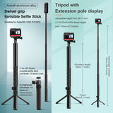 Camera Selfie Stick Traveg Handheld Monopod Tripod Photography