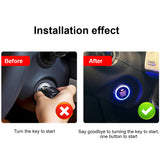 12V Ignition Starter Alarm Keyless Entry Autostart Car Start Stop Buttons One Key Switch Engine System Push Button