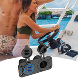 Port Socket GPS USB Outlet Fast Charge Adapter Versatile Boat Marine Charger For Truck Motorcycle