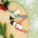 150Pcs 16Mm 20Mm Christmas Print Wood Beads For Decor DIY Craft Supplies Easy Install