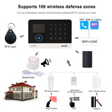 Wireless WIFI 433MHz Home Security System for Tuya APP - With Pet Motion Sensor Detector & Gas Security Alarm