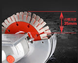 Double saw blade dust-free grooving plumber, wall corner cutting hine, concrete handheld electric hardware tools