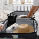 Roll Jewelery Bag, Made Of Flannel, Ring, For Jewelry Storage When Traveling - Black, Gray, Small