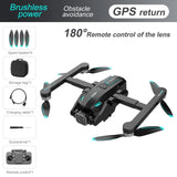 S188 Professional Drone 8K HD Dual Camera 5G GPS Wifi Obstacle Avoidance Brushless Foldable Quadcopter RC Distance 5KM Dron Toys