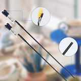 45PCS Alligator Clip Sticks Model Painting And 1PCS Cleaning Brush Airbrush Spraying For DIY Card Photo Memo