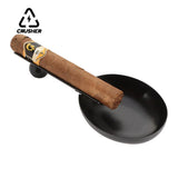 Mini Spoon Tray Stainless Steel Pocket Cigarette Ashtray Stand Ash Slot Single Tobacco Cigar Holder Gift