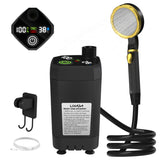 Portable Camping Pump RV Outdoor Camp w/Full Screen Intelligent Digital Display Adjustable Shower Kit