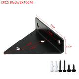 2PCS Triangle Bracket Support Wall Shelves Right Angle Fixed Bearing Shelf Bookshelf Hardware Fitting Furniture Mounted