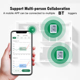 BT and Humidity Recorder Fruit Cold Storage Coldchain Transportation Temperature Logger Mobilephone APP Control