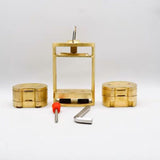 NEW Lab Two Layer Denture Compression with Dual Injection Flask Dual Pot Bronze Processor Denture Flask Press Compression