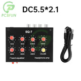 DC5-12V EQ-7 Seven Stage Balanced Amplifier High Medium Low Frequency Adjustable Preamplifier Audio For Phones Computers