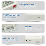 8-in-1 Indoor Monitor Portable Air Quality Detector for CO₂/HCHO/TVOC/CO/Temperature/Humidity/External Temperature