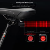 Bicycle Smart Auto Brake Sensing IPx6 Waterproof LED Charging Cycg Taillight Bike Rear Light Accessories