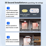 Home Security Wireless Motion Sensor 36 Chime Welcome Alarm Entry Doorbell with Infrared Detector Induction Night Light