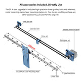 SCULPFUN S6/S6PRO/S9 X-axis ear Guide Upgrade Kit High Precision Industrial Grade Direct Installation Without Drilg