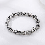 925 Sterling Silver Skull Thick Type Men's Bracelet