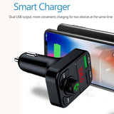 Bluetooth 5.0 Car MP3 Player FM Transmitter Wireless Handsfree Audio Car Kit LED Digital Dual USB Fast Charger Car Accessories