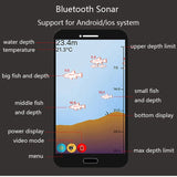Portable Fish Finder Bluetooth Wireless Echo Sounder Sonar Sensor Depth Fishfinder for Lake Sea Fishing IOS& Android