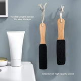 Portable Frosting Rubbing Board Wood Handle Peeling Sole Scraping Heel Calluses Horny Foot Pedicure Tool